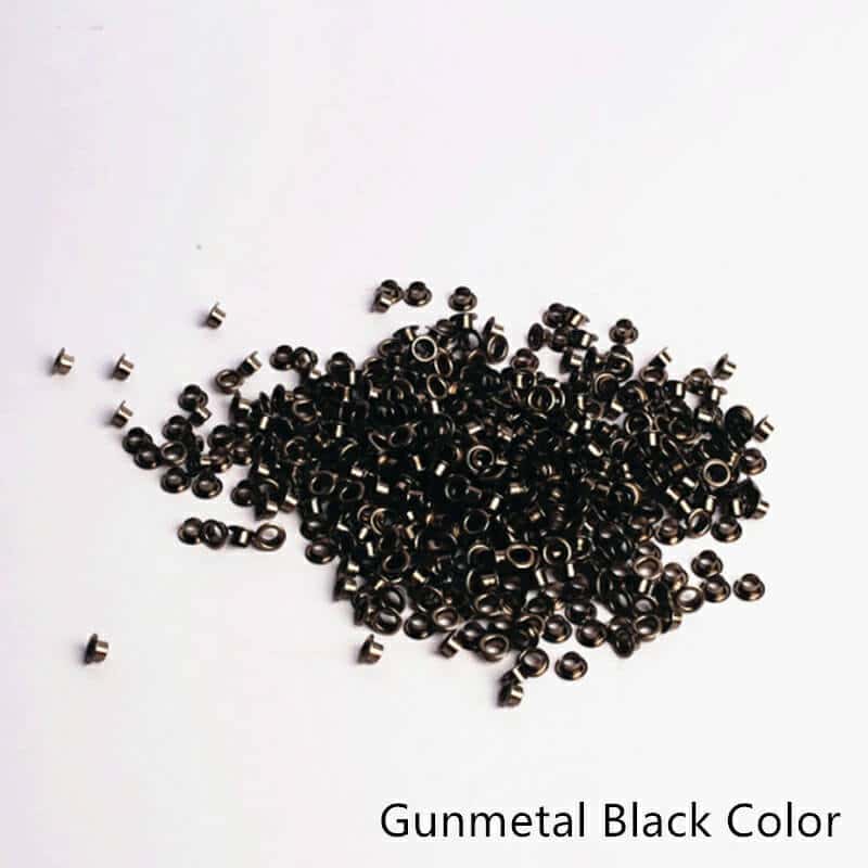 Štítky Očká Gunmetal Čierna Farba